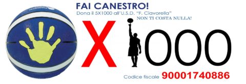 Dona il tuo 5×1000 all’ U.S.D. “F. CIAVORELLA”